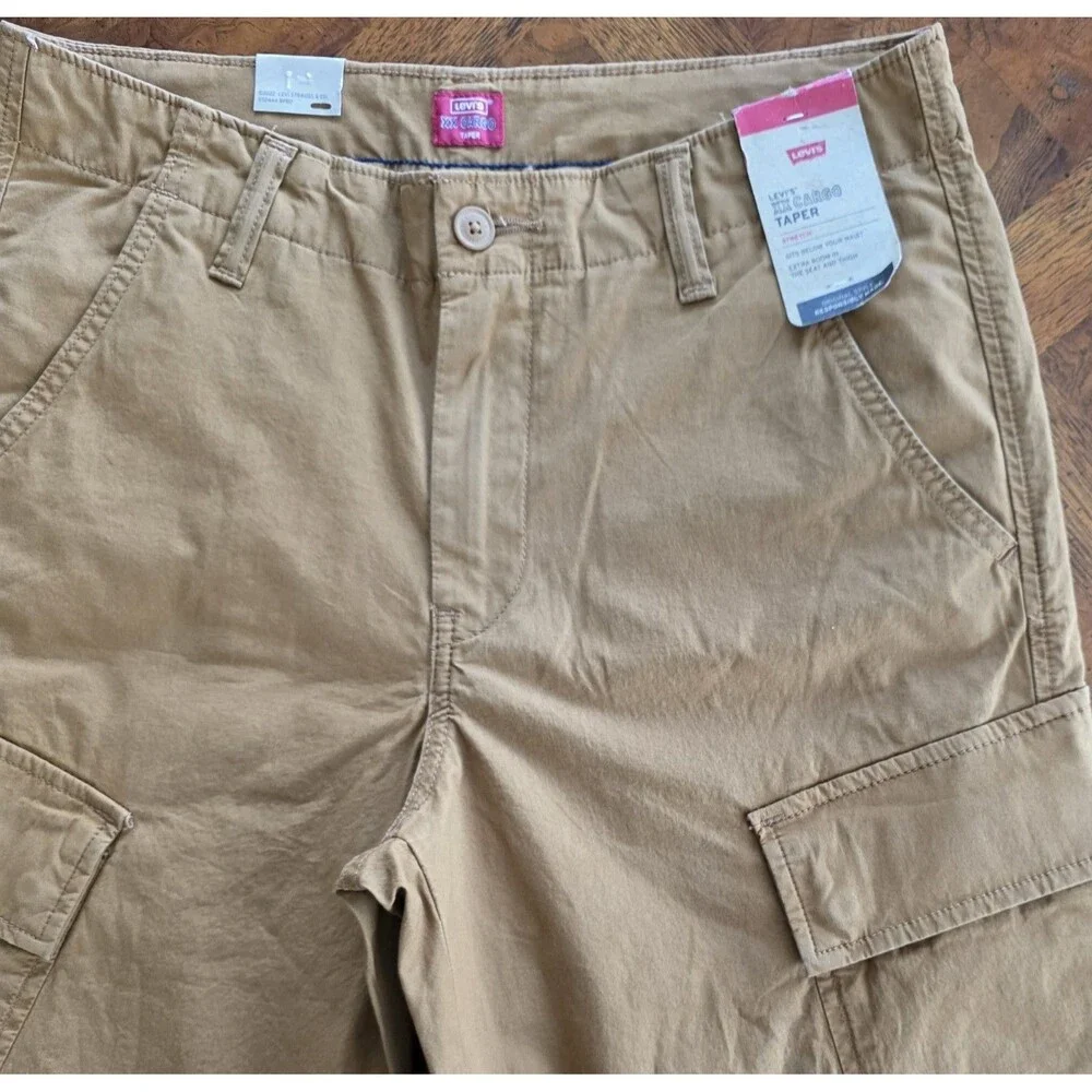 Levi's Men's XX Cargo Taper Stretch Chino Pants 31 x 32 Tobacco Brown - NEW